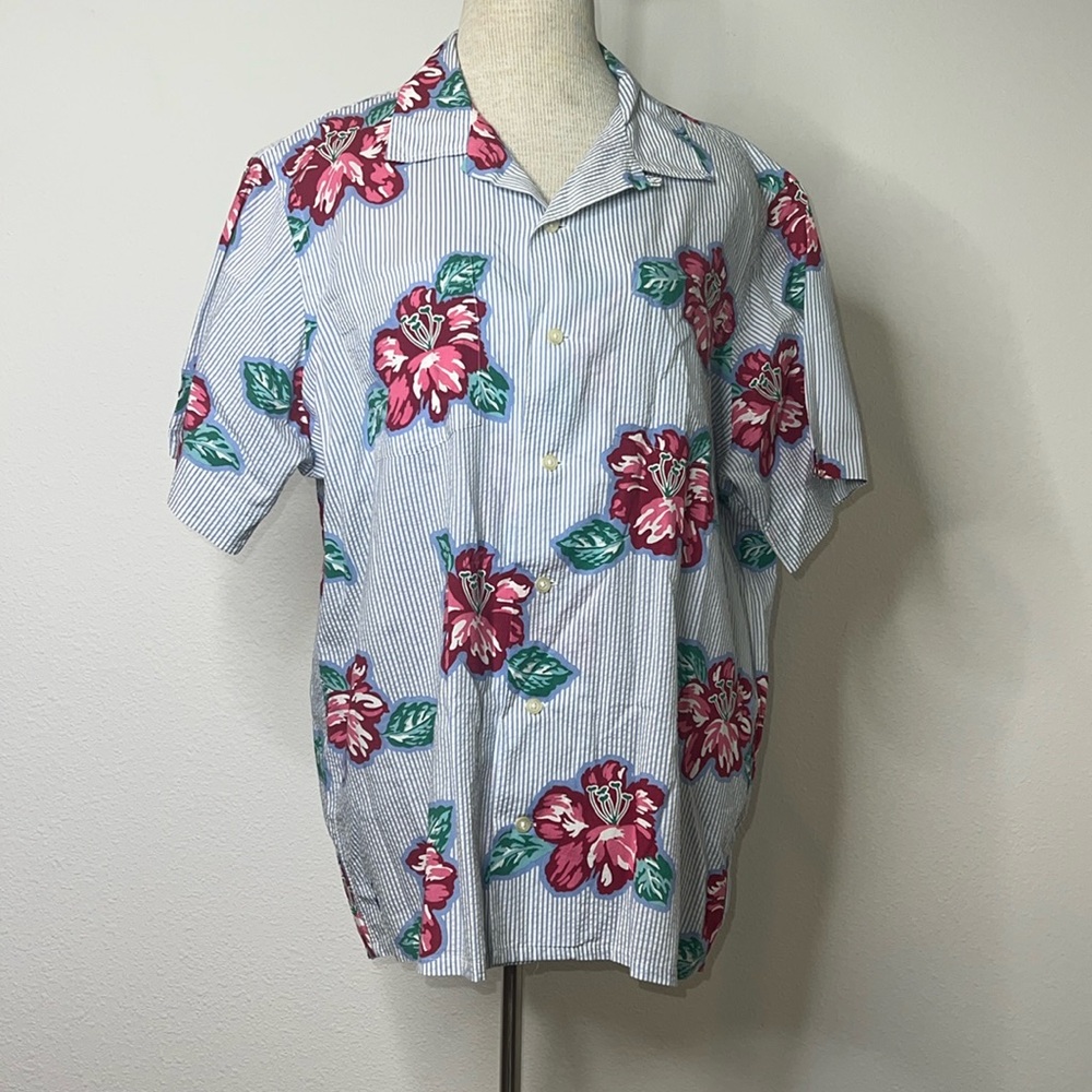 Polo Ralph Lauren Seersucker Hawaiian Shirt